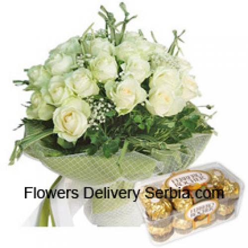 19 Rosen mit leckeren 16 Stk. Ferrero Rochers