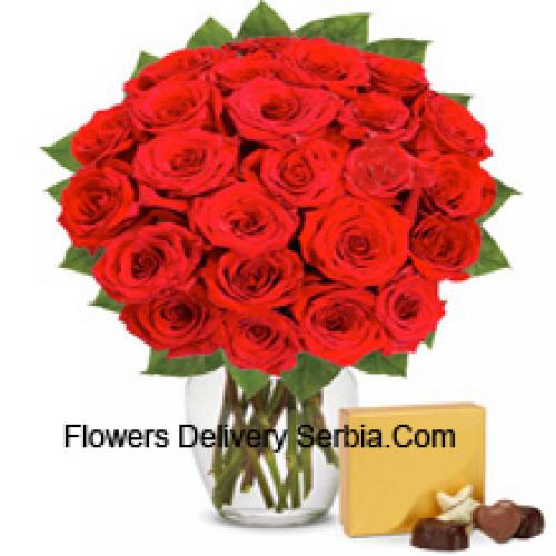 31 Red Roses with Imported Chocolates