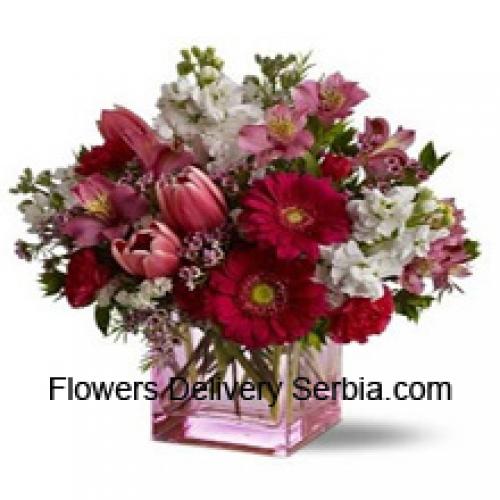 Beautiful Assorted Flowers in Vase