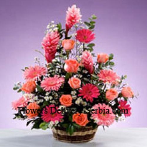 Assorted Stems Flower Basket