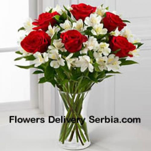 Elegant 7 Red Roses 